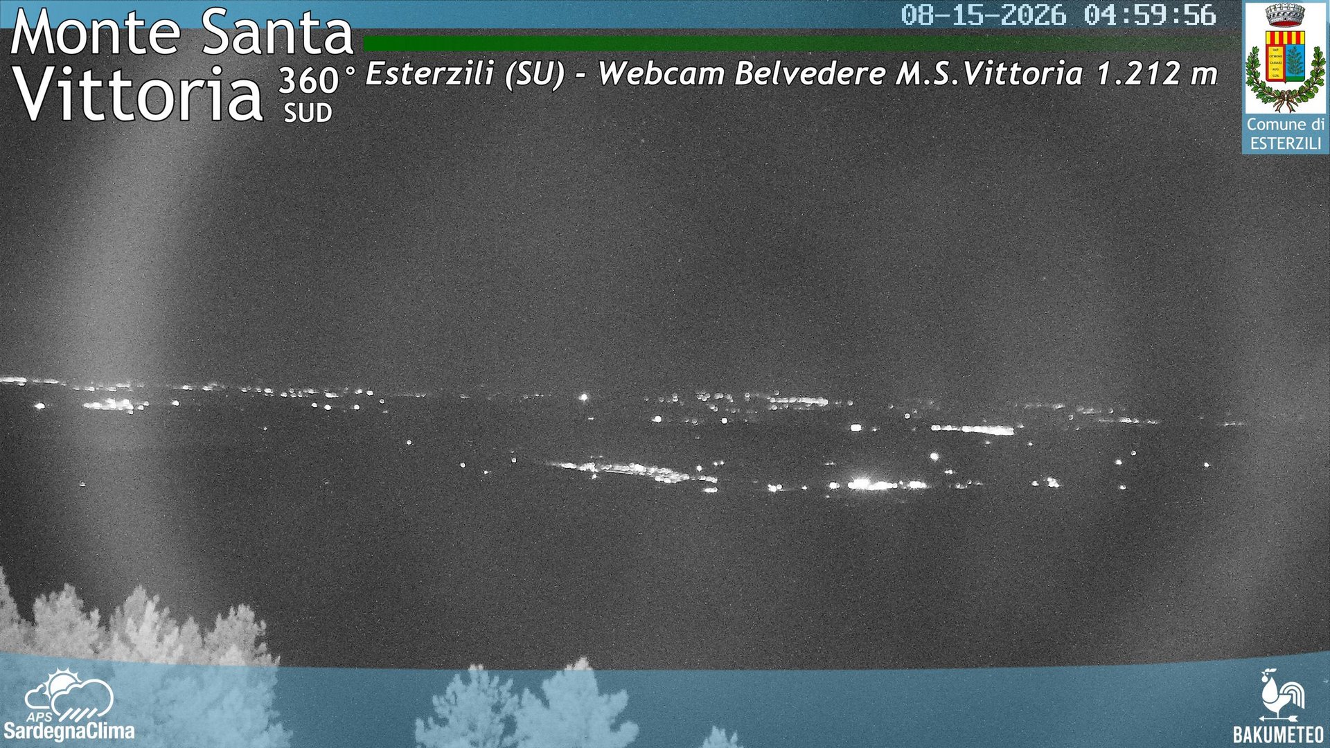 time-lapse frame, Monte Santa Vittoria Sud webcam