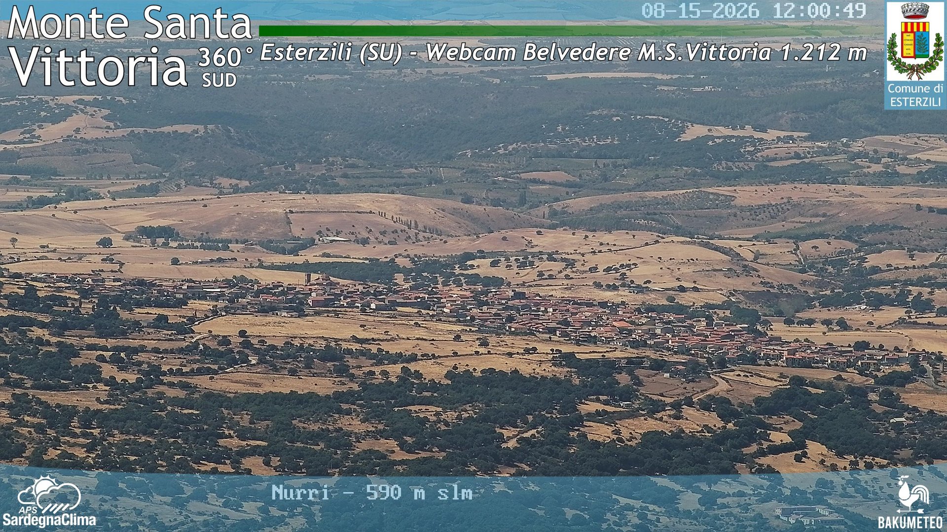 view from Monte Santa Vittoria Sud on 2026-08-15