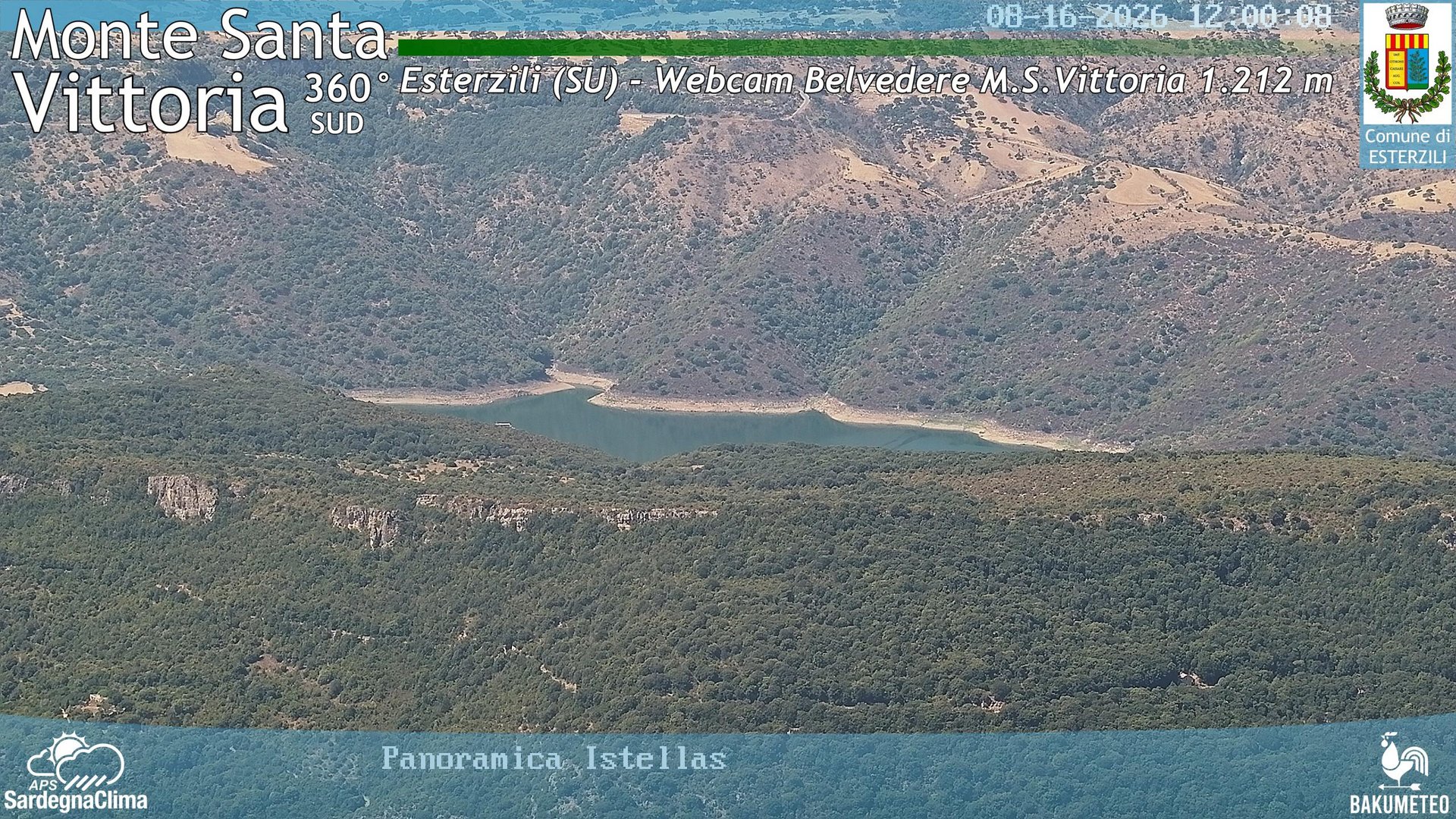 view from Monte Santa Vittoria Sud on 2026-08-16