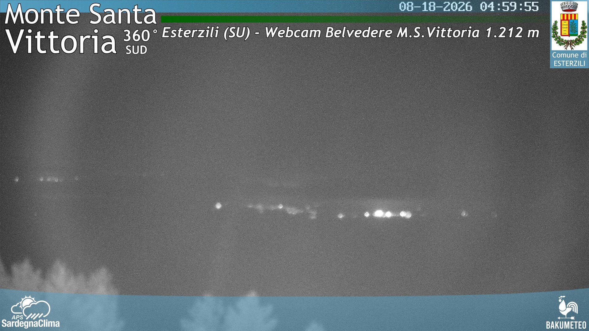 time-lapse frame, Monte Santa Vittoria Sud webcam