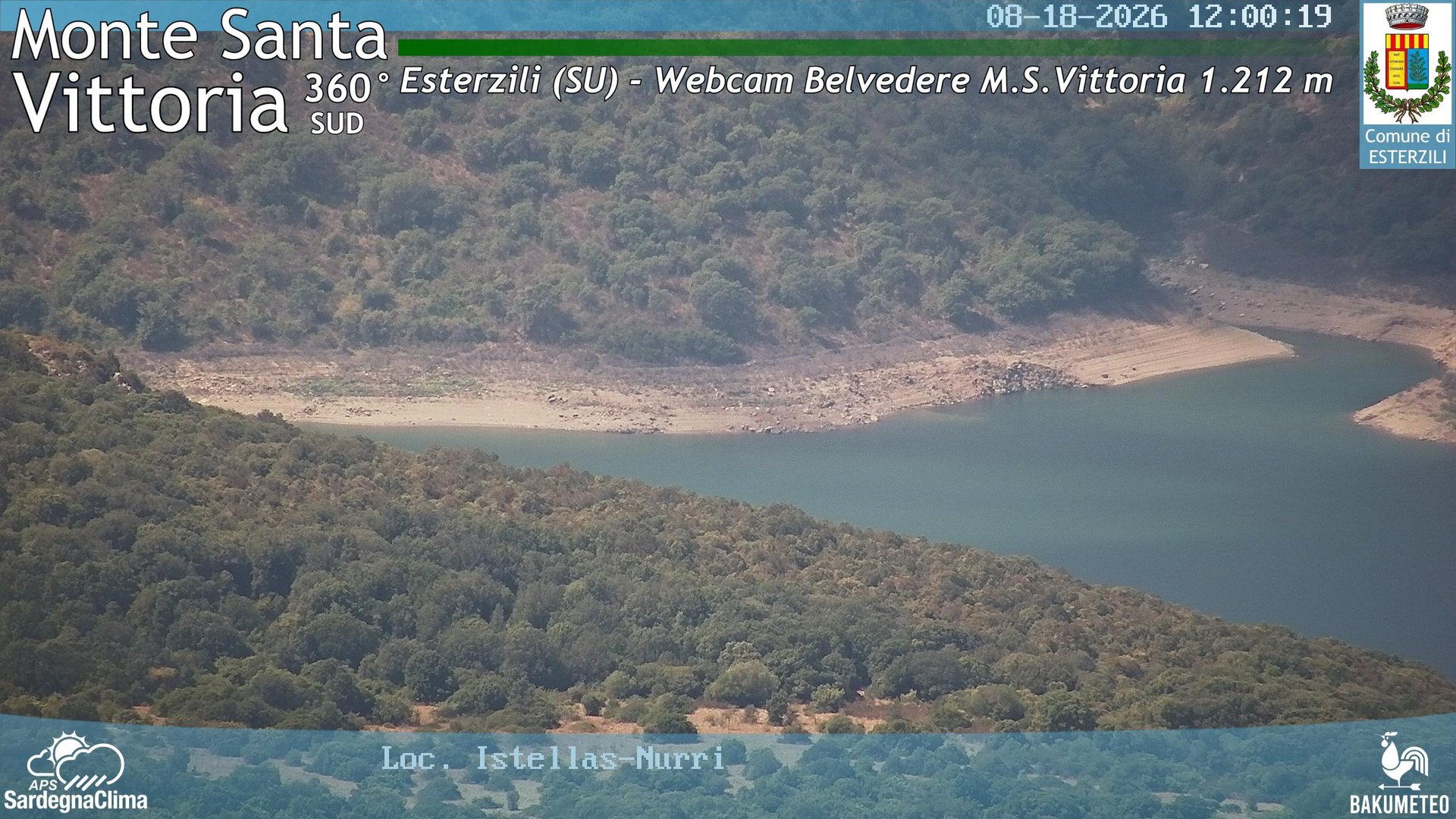 view from Monte Santa Vittoria Sud on 2026-08-18