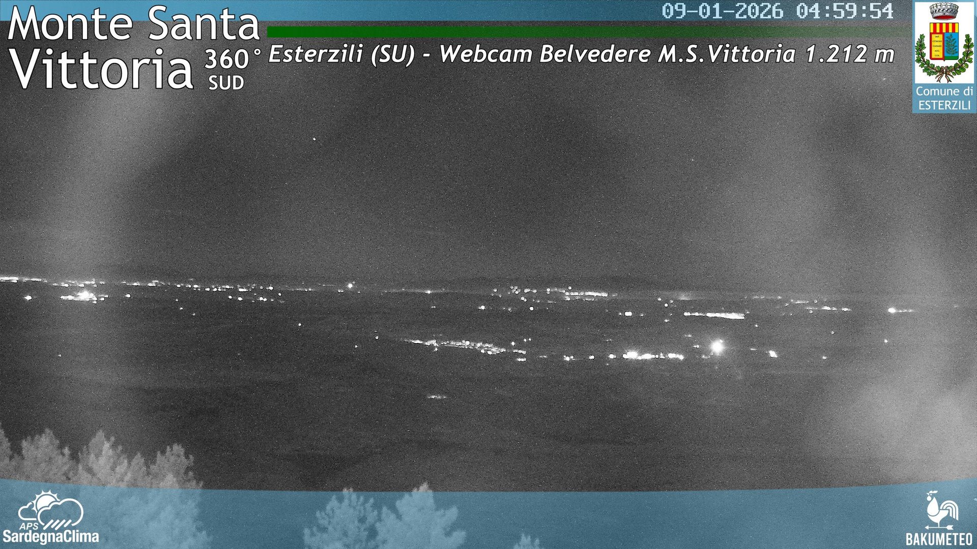 time-lapse frame, Monte Santa Vittoria Sud webcam