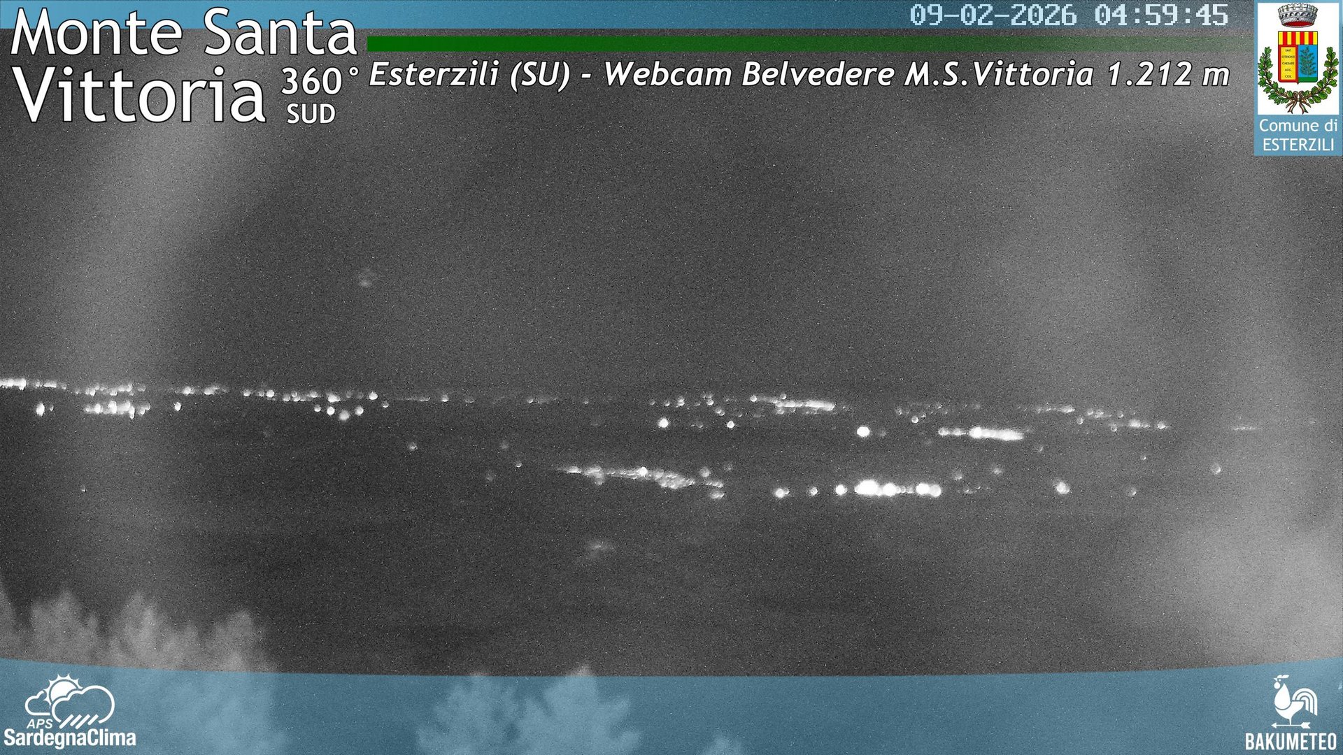 time-lapse frame, Monte Santa Vittoria Sud webcam