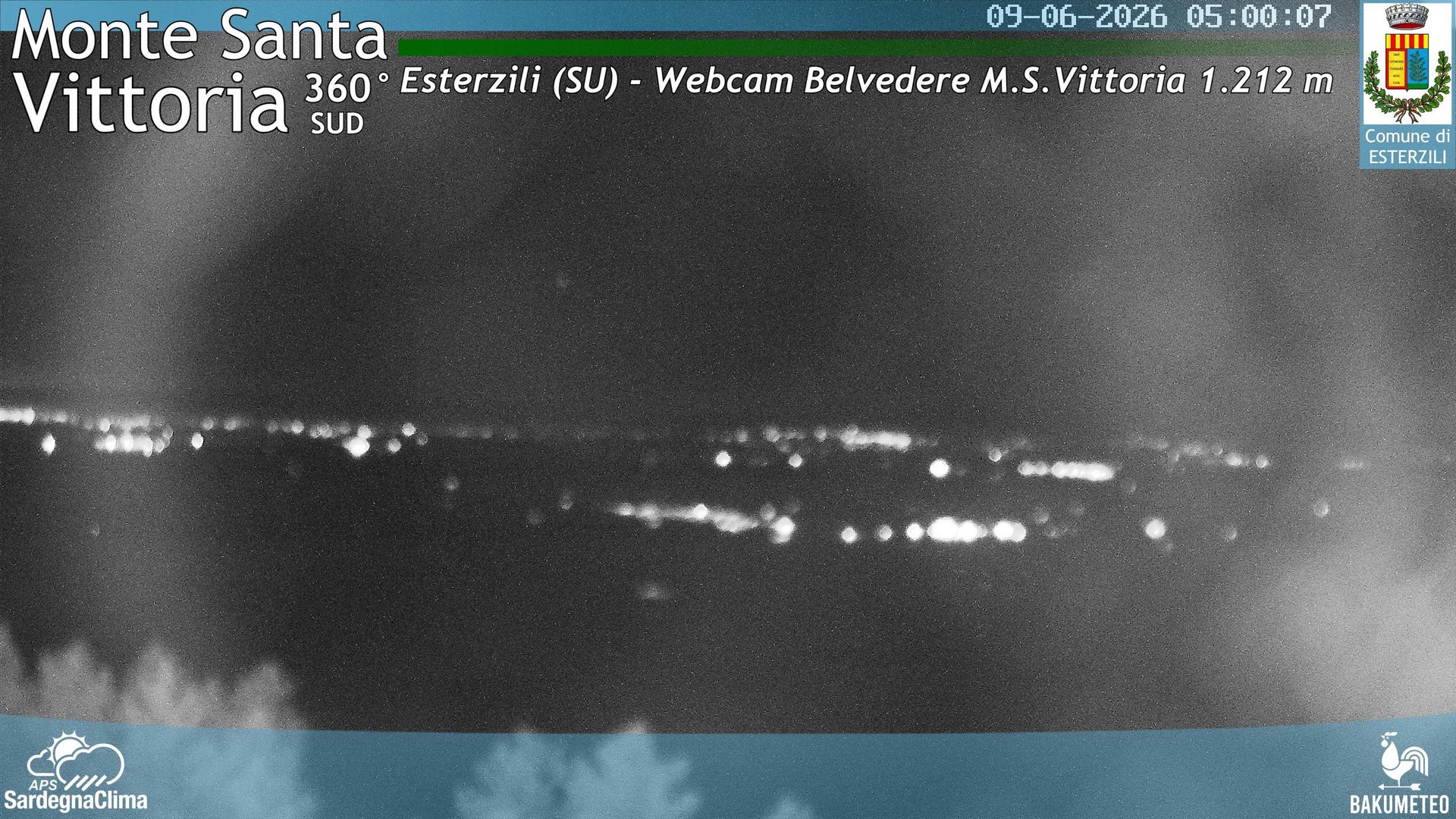 time-lapse frame, Monte Santa Vittoria Sud webcam