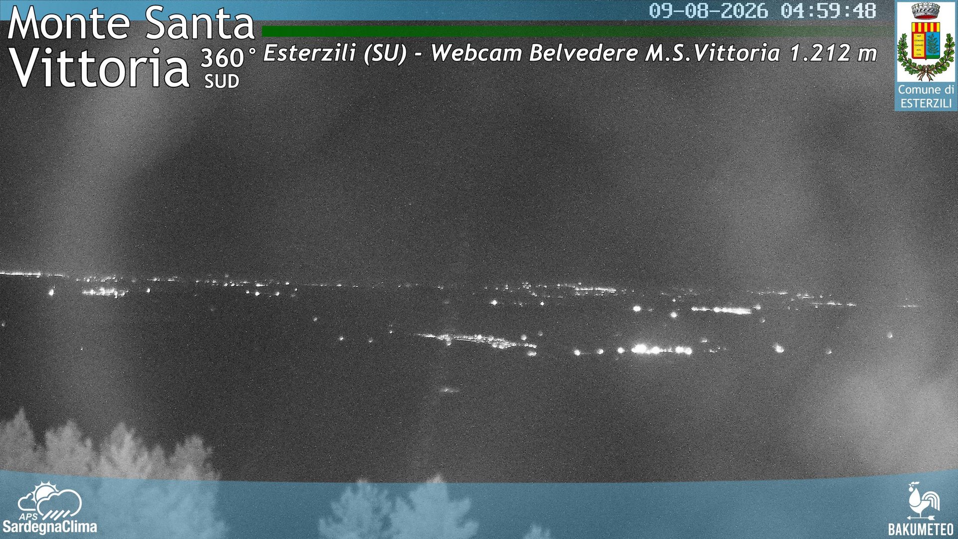 time-lapse frame, Monte Santa Vittoria Sud webcam
