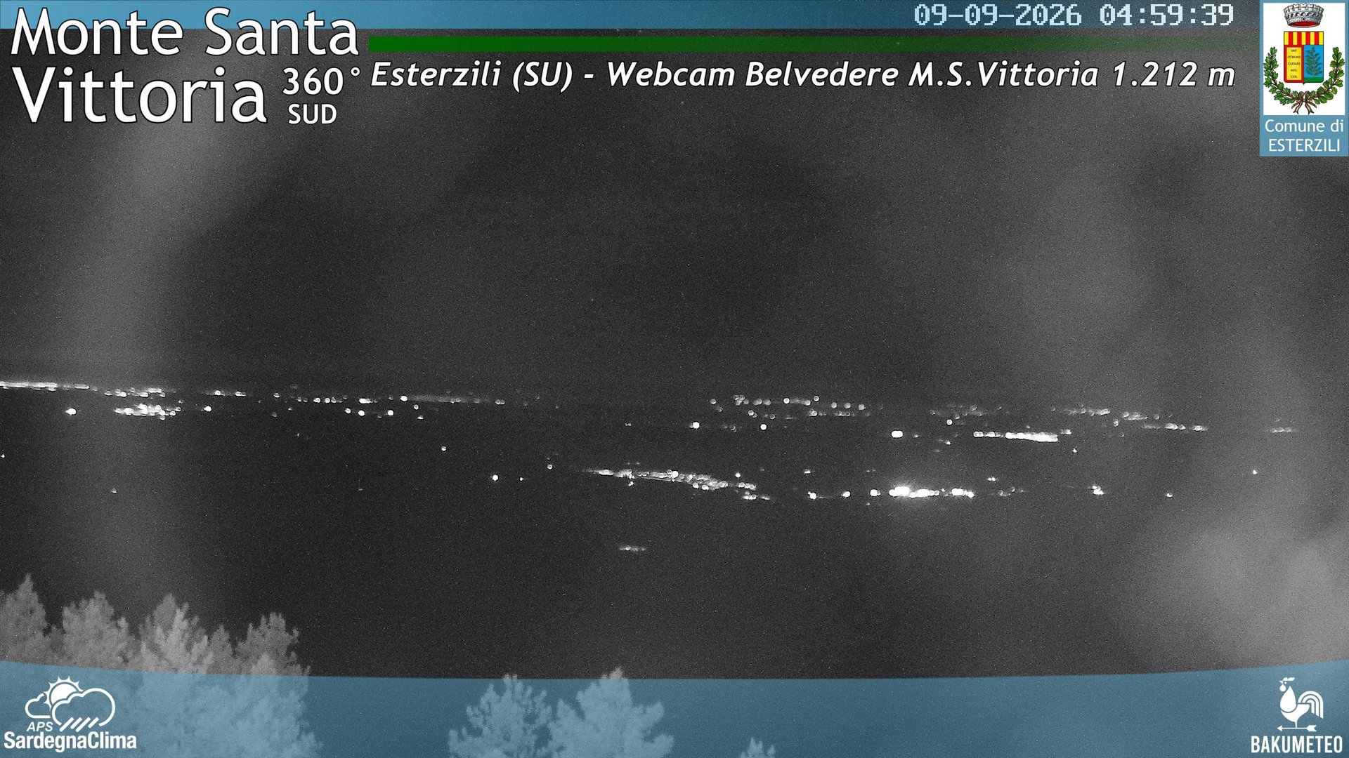 time-lapse frame, Monte Santa Vittoria Sud webcam