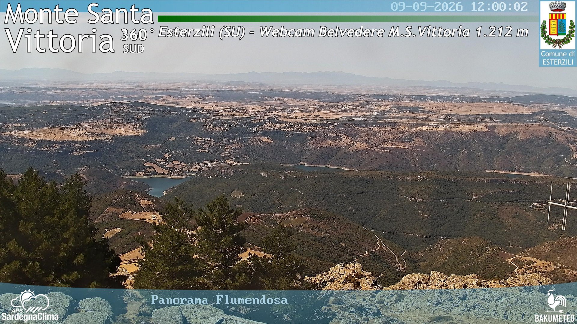 view from Monte Santa Vittoria Sud on 2026-09-09