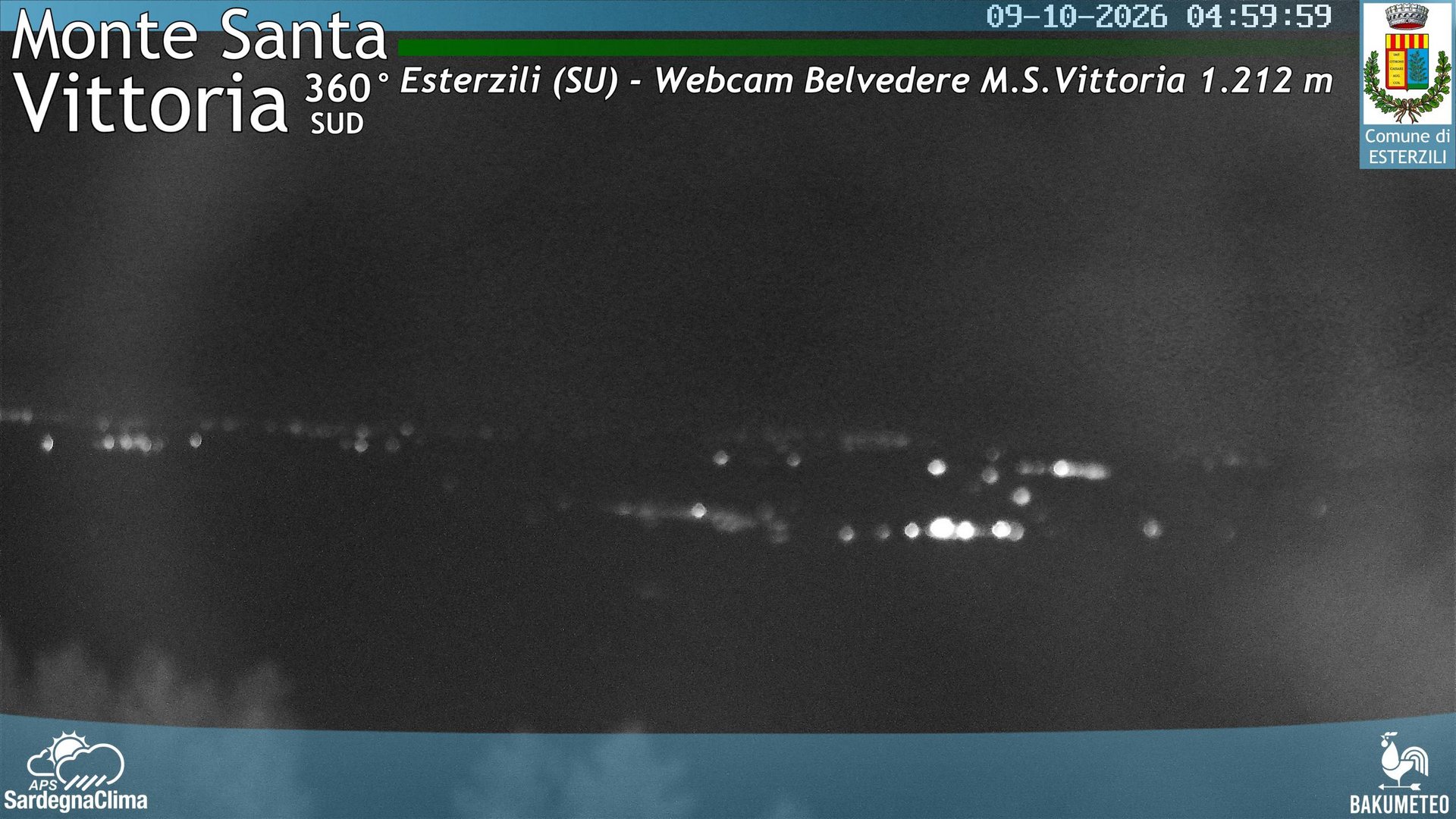time-lapse frame, Monte Santa Vittoria Sud webcam