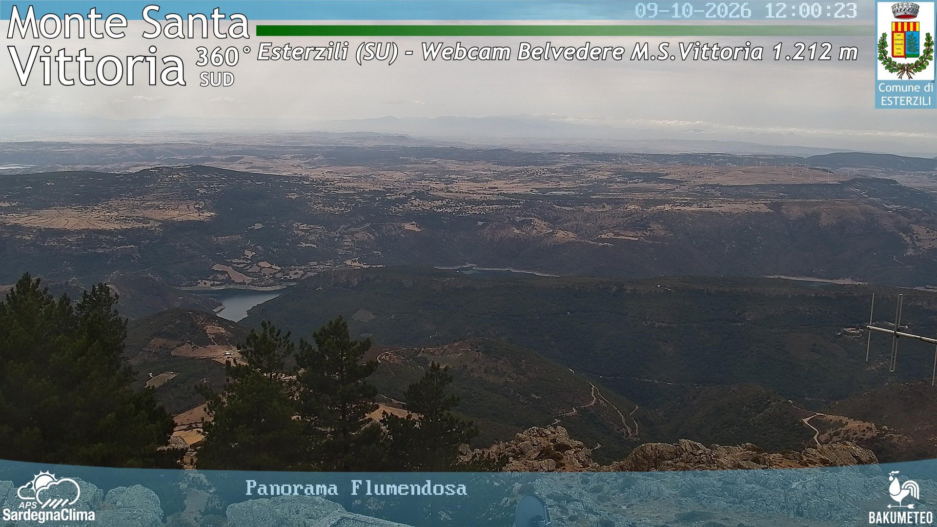view from Monte Santa Vittoria Sud on 2026-09-10