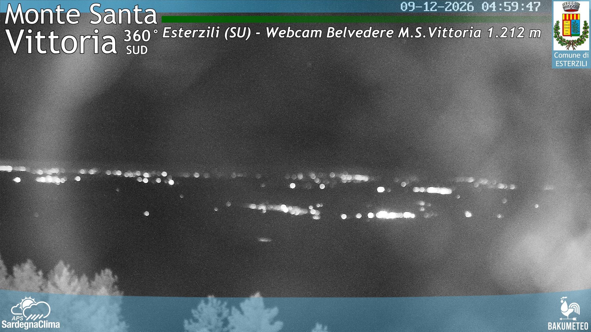 time-lapse frame, Monte Santa Vittoria Sud webcam