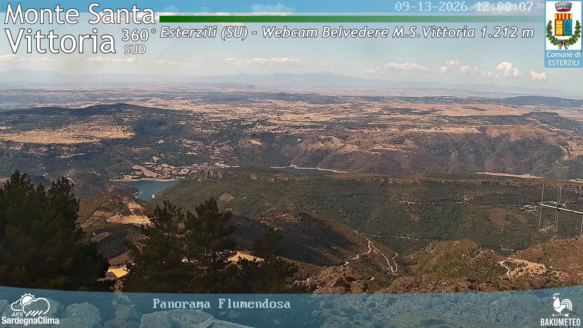 view from Monte Santa Vittoria Sud on 2026-09-13
