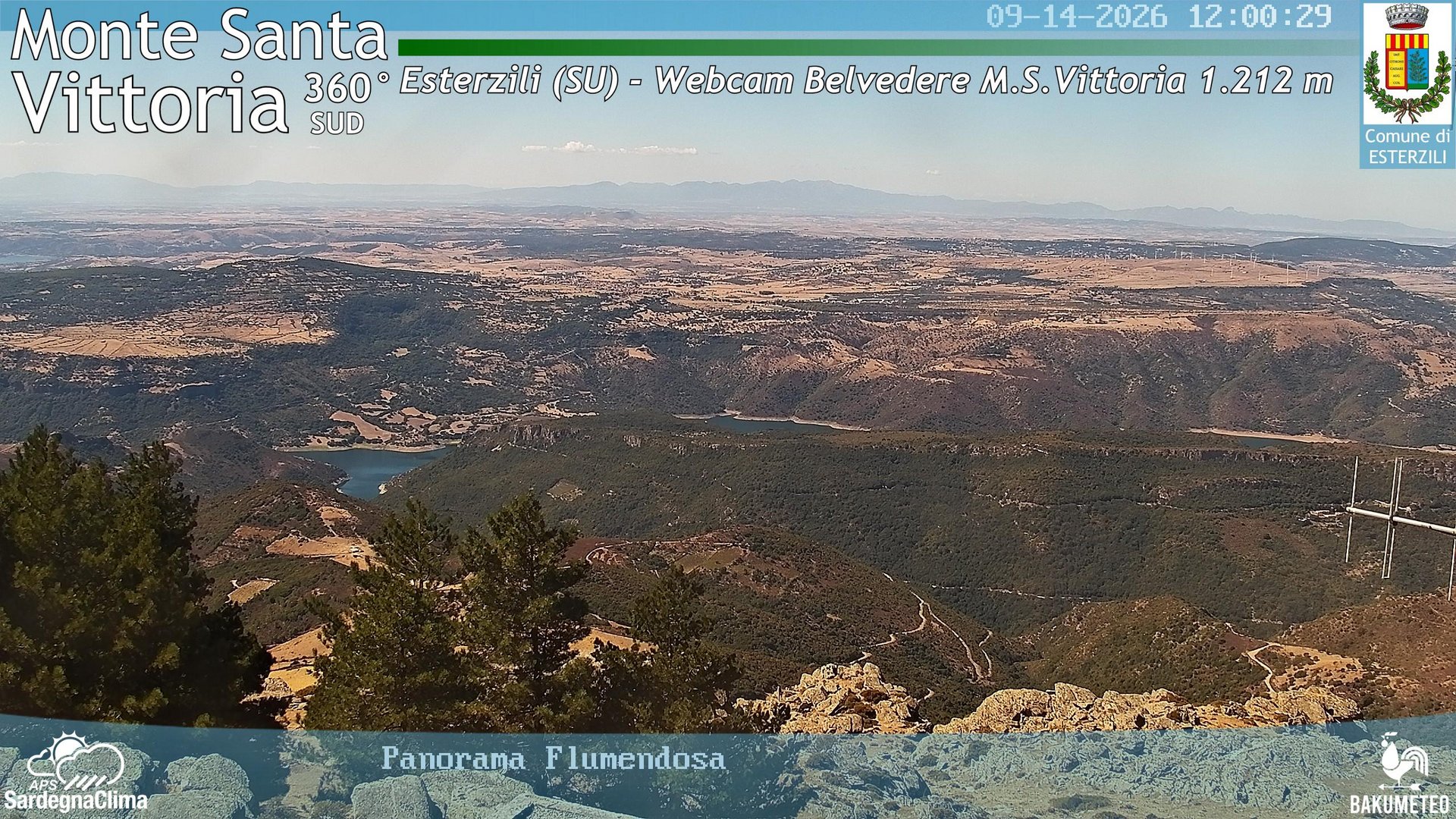 view from Monte Santa Vittoria Sud on 2026-09-14