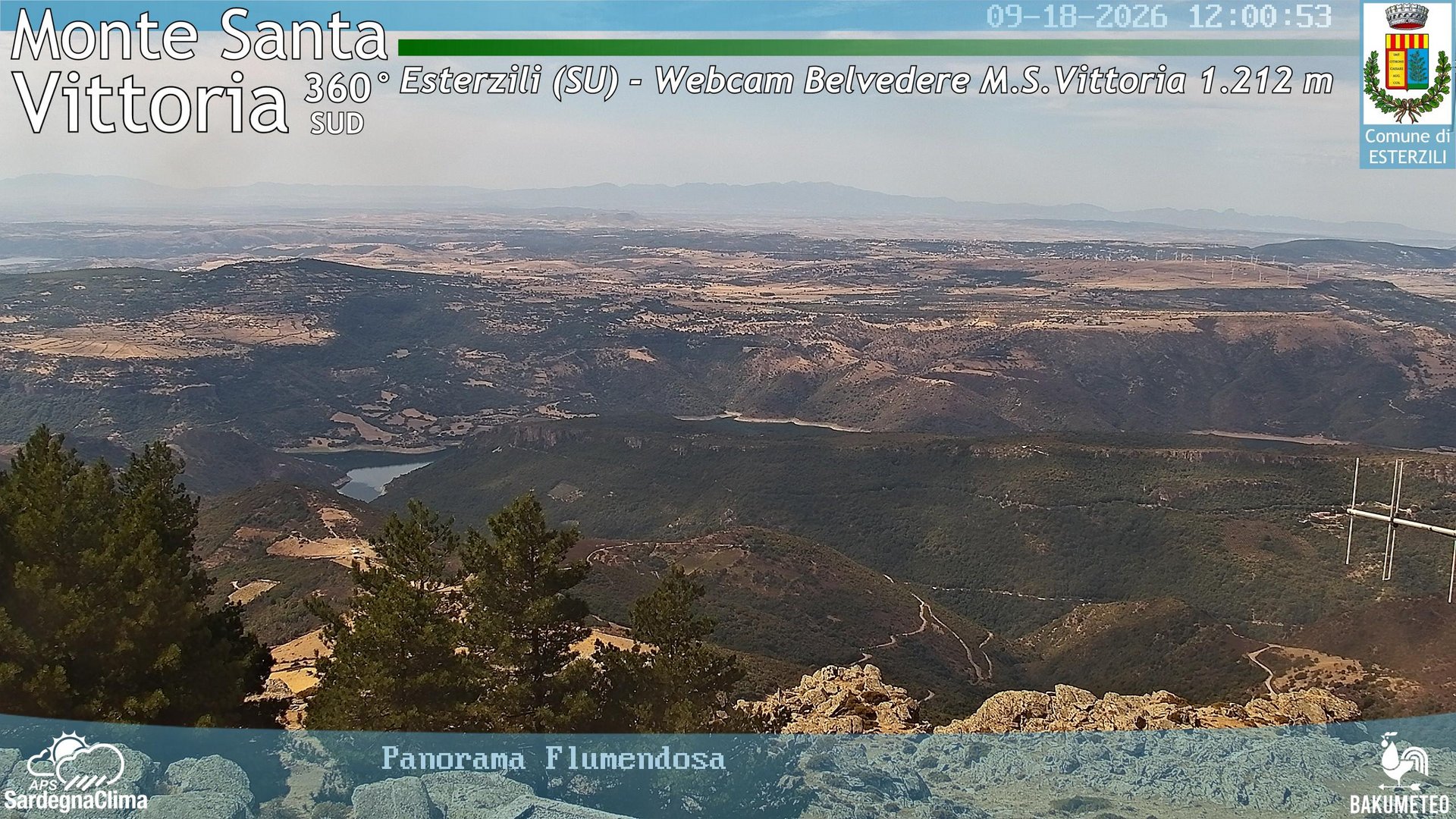 view from Monte Santa Vittoria Sud on 2026-09-18