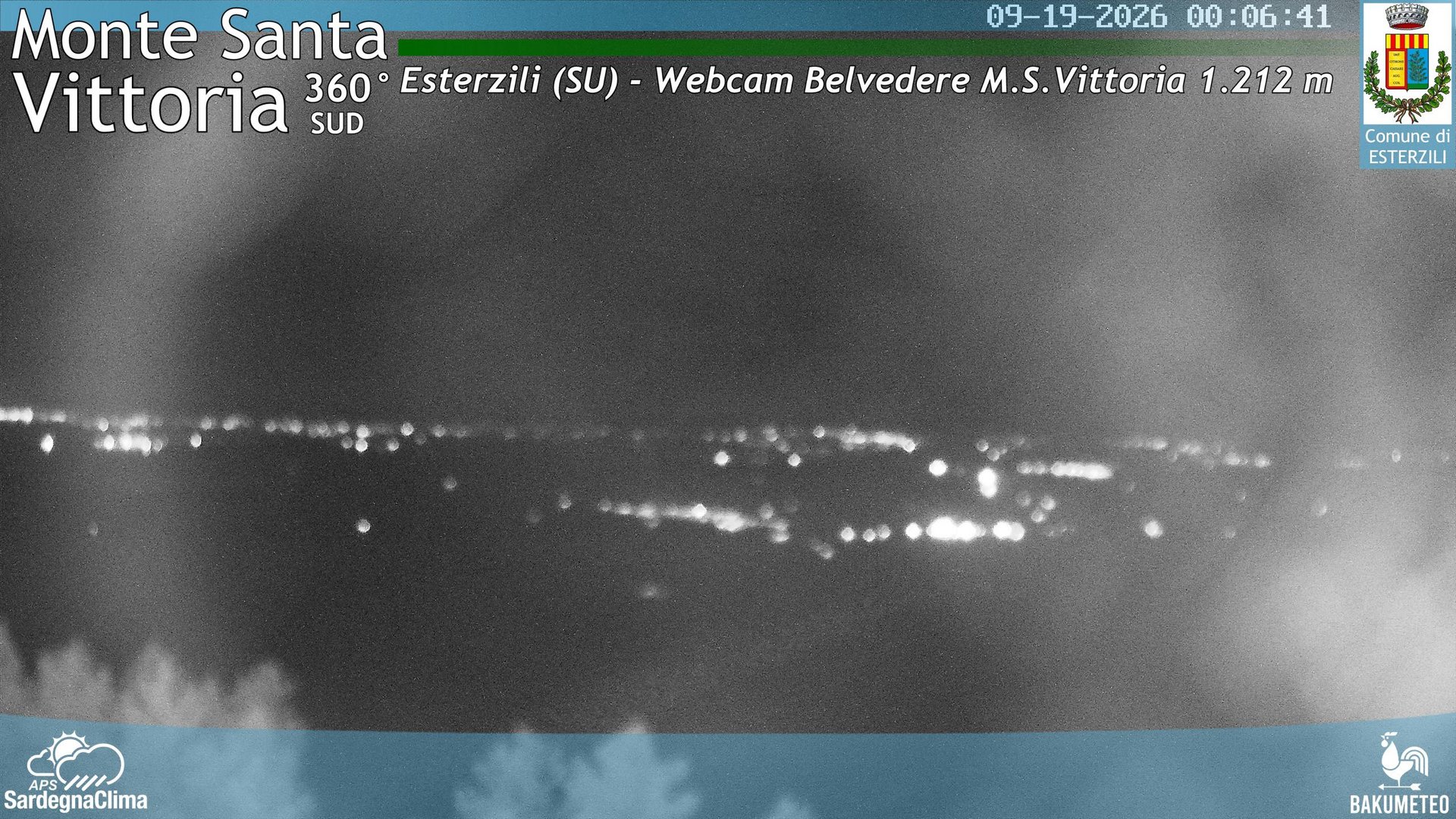 time-lapse frame, Monte Santa Vittoria Sud webcam