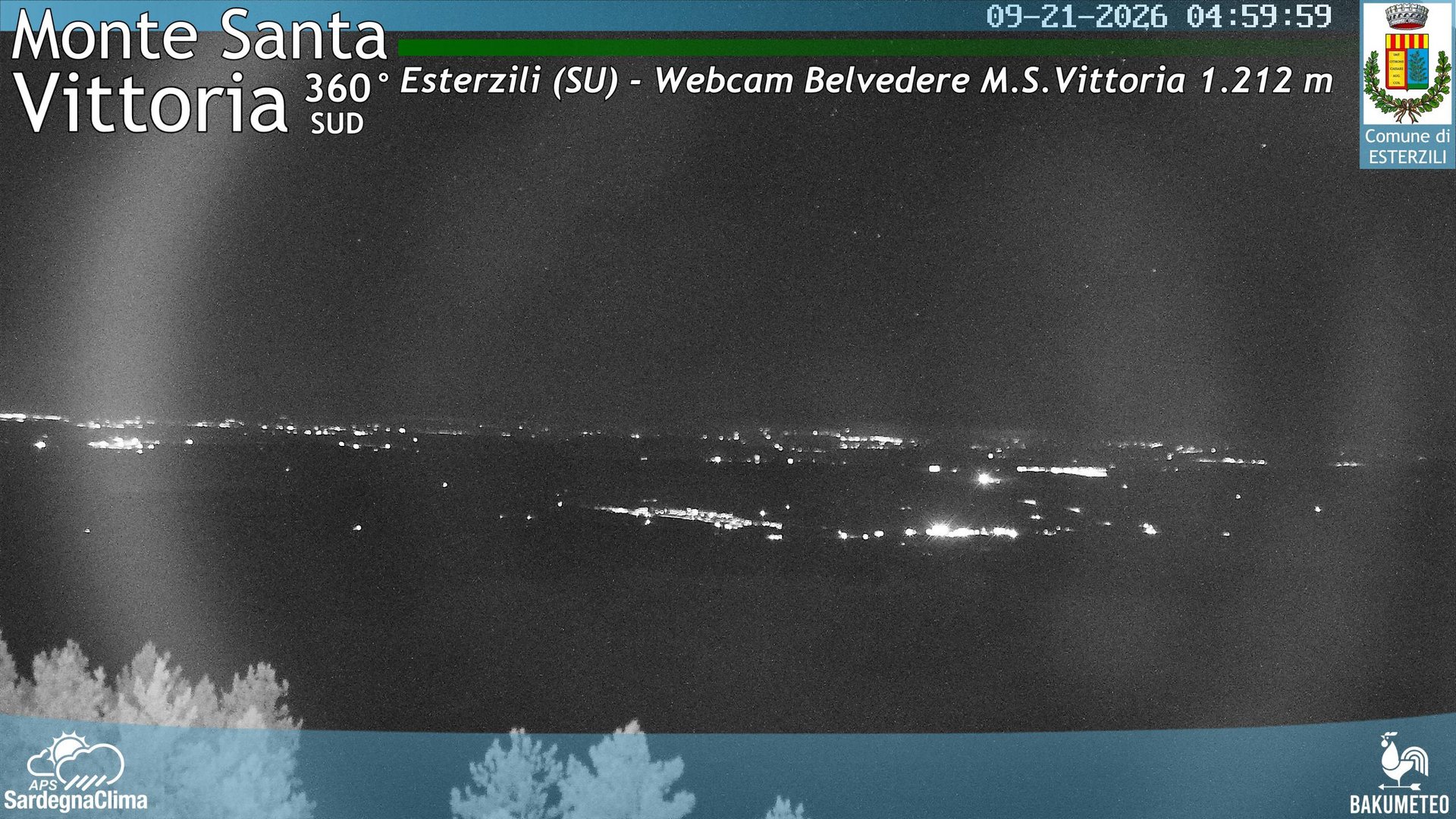time-lapse frame, Monte Santa Vittoria Sud webcam