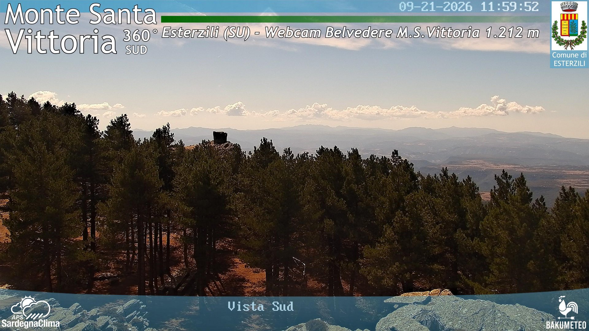 view from Monte Santa Vittoria Sud on 2026-09-21