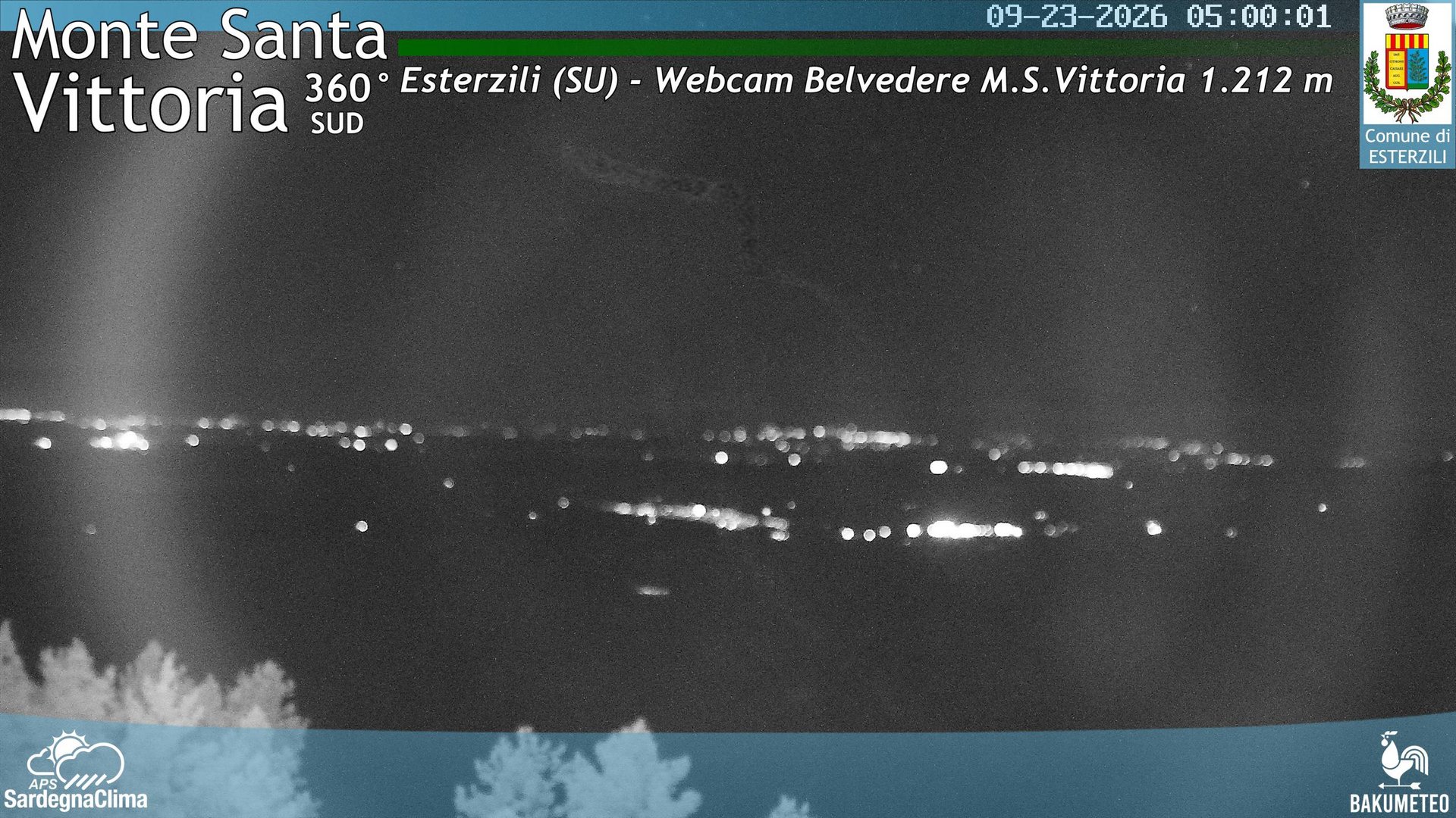 time-lapse frame, Monte Santa Vittoria Sud webcam