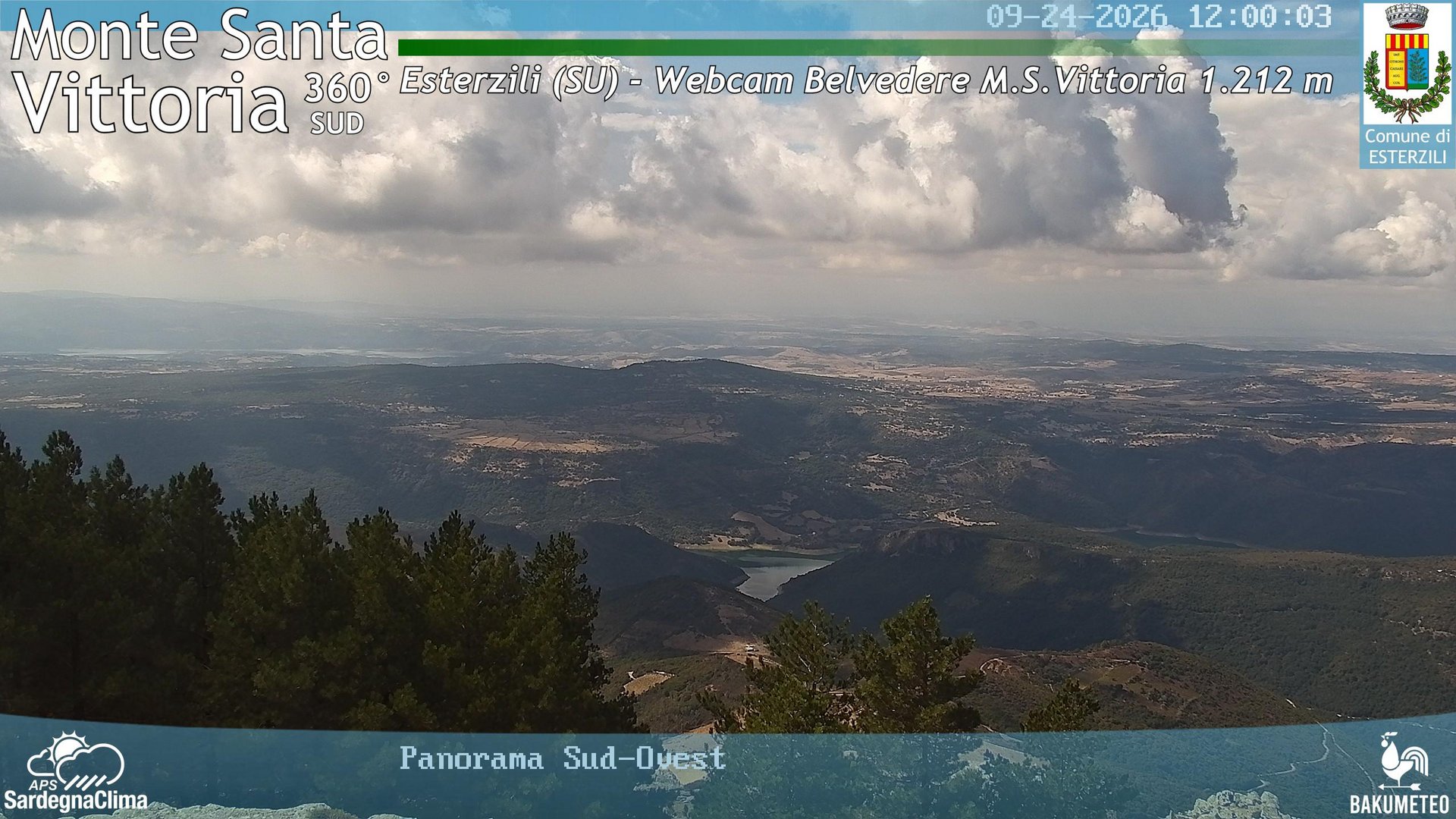view from Monte Santa Vittoria Sud on 2026-09-24