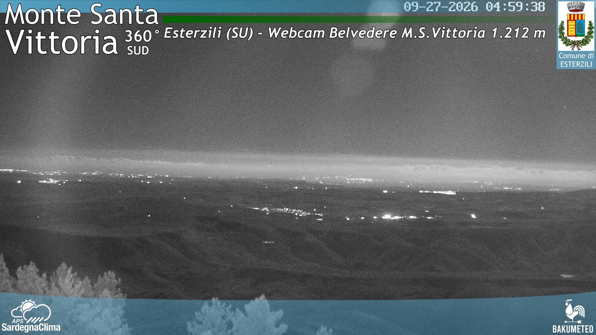 time-lapse frame, Monte Santa Vittoria Sud webcam