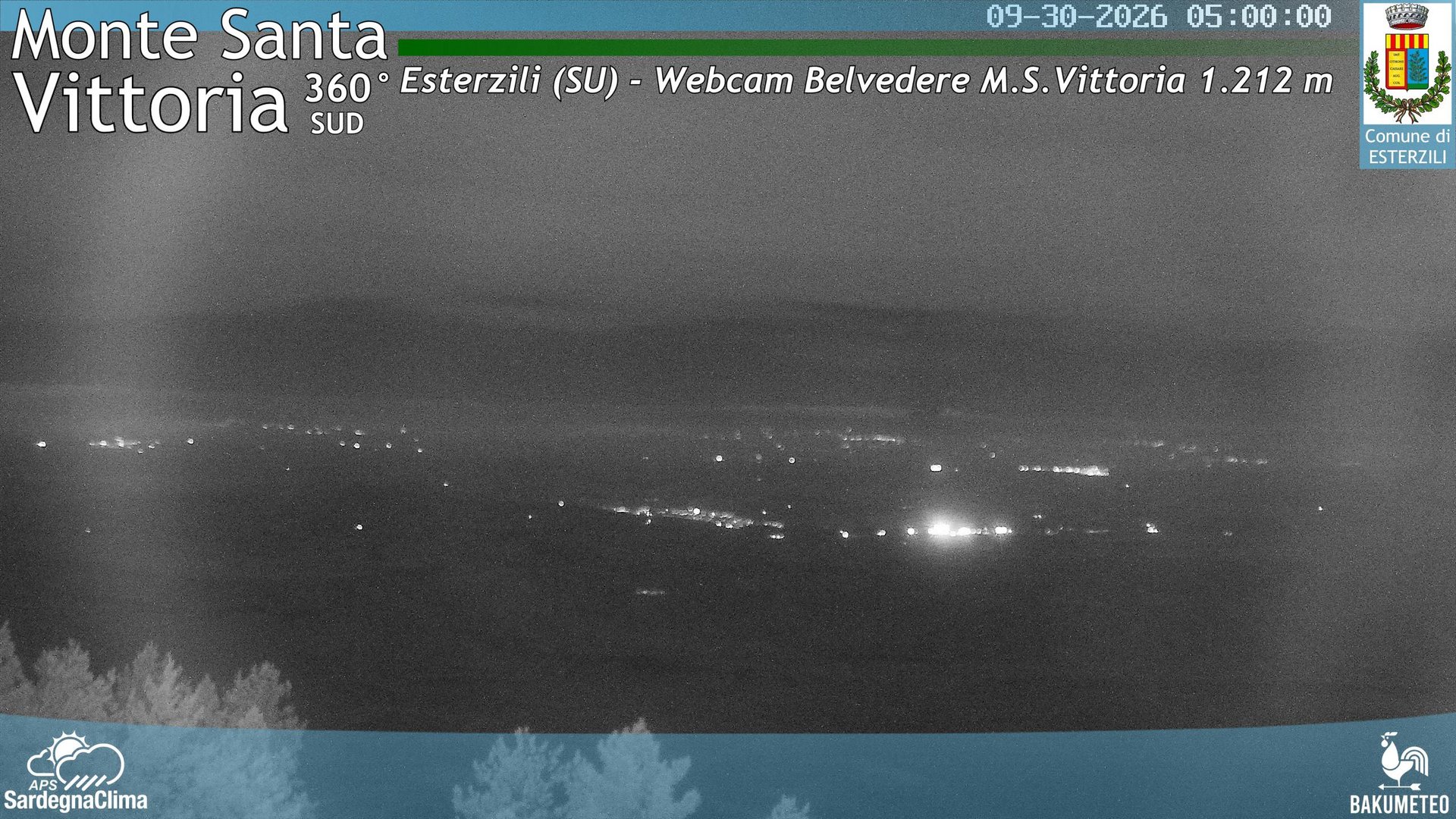 time-lapse frame, Monte Santa Vittoria Sud webcam