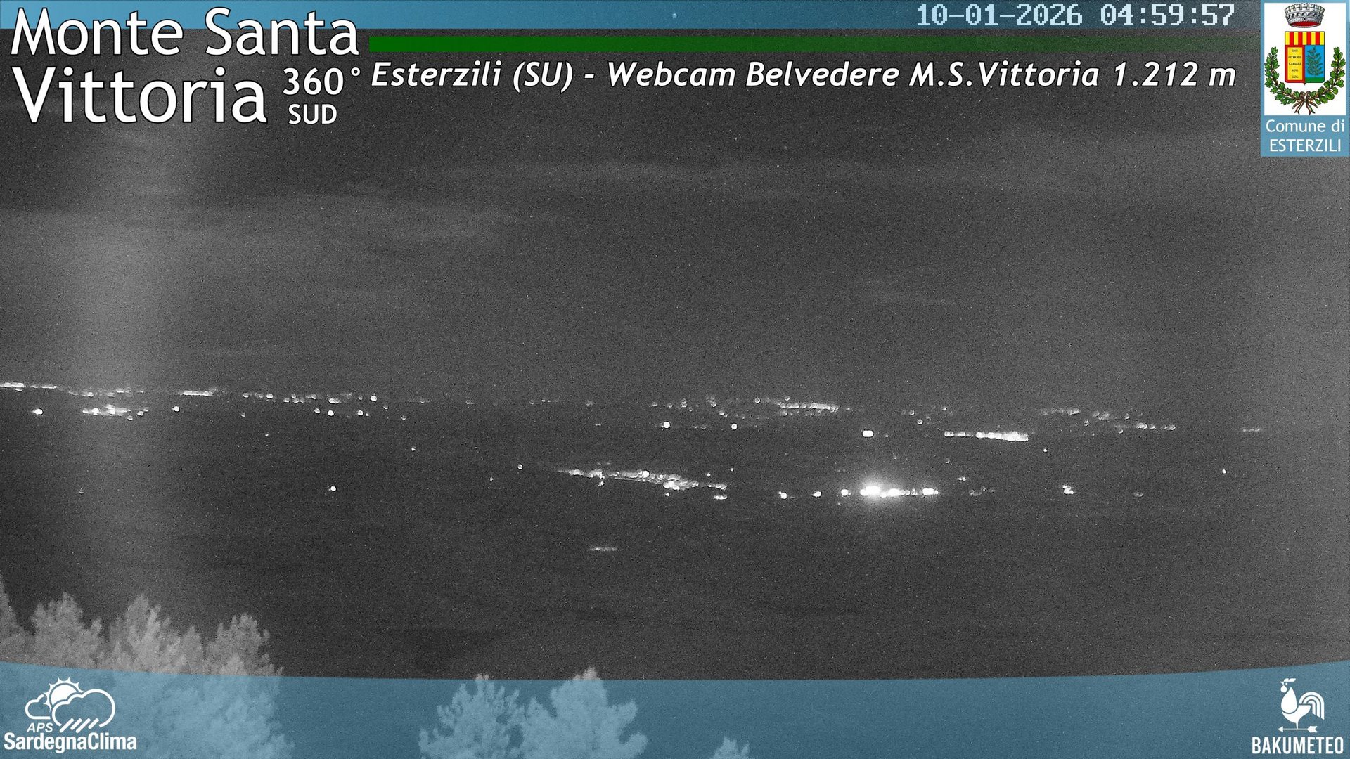 time-lapse frame, Monte Santa Vittoria Sud webcam