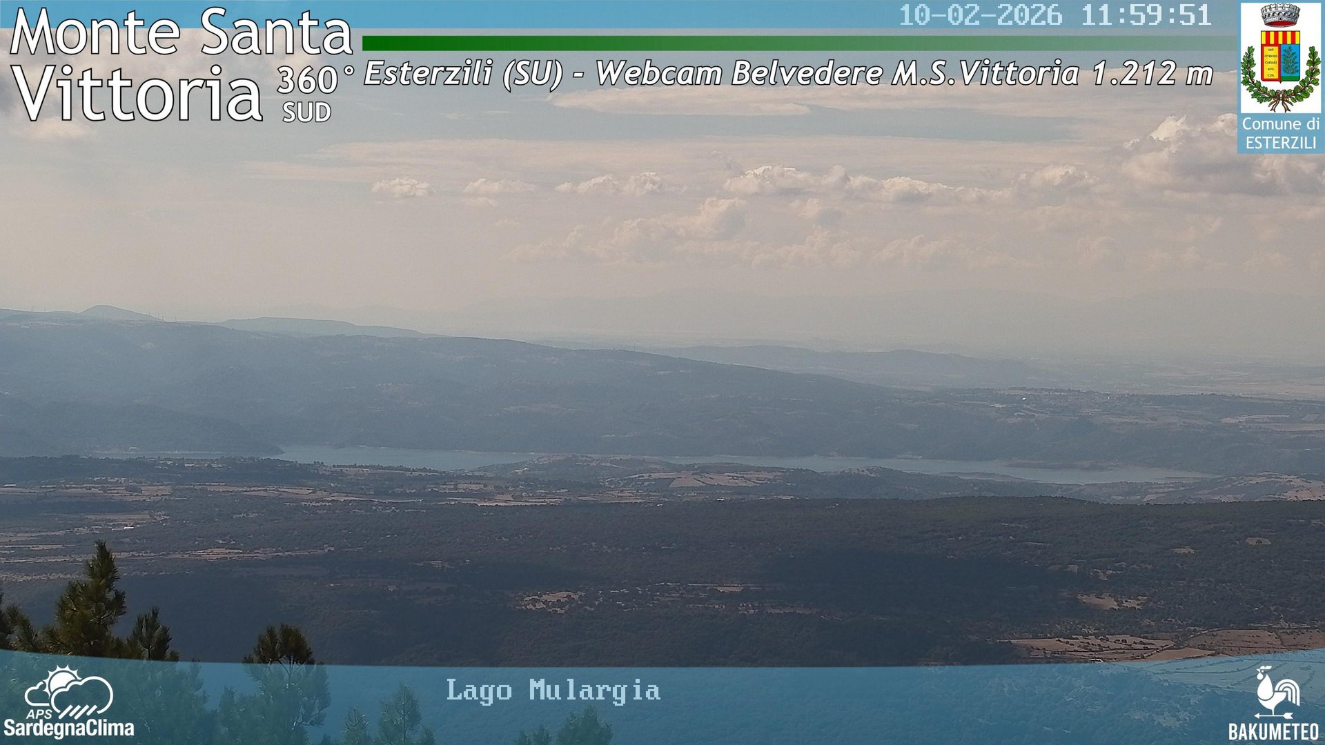 view from Monte Santa Vittoria Sud on 2026-10-02