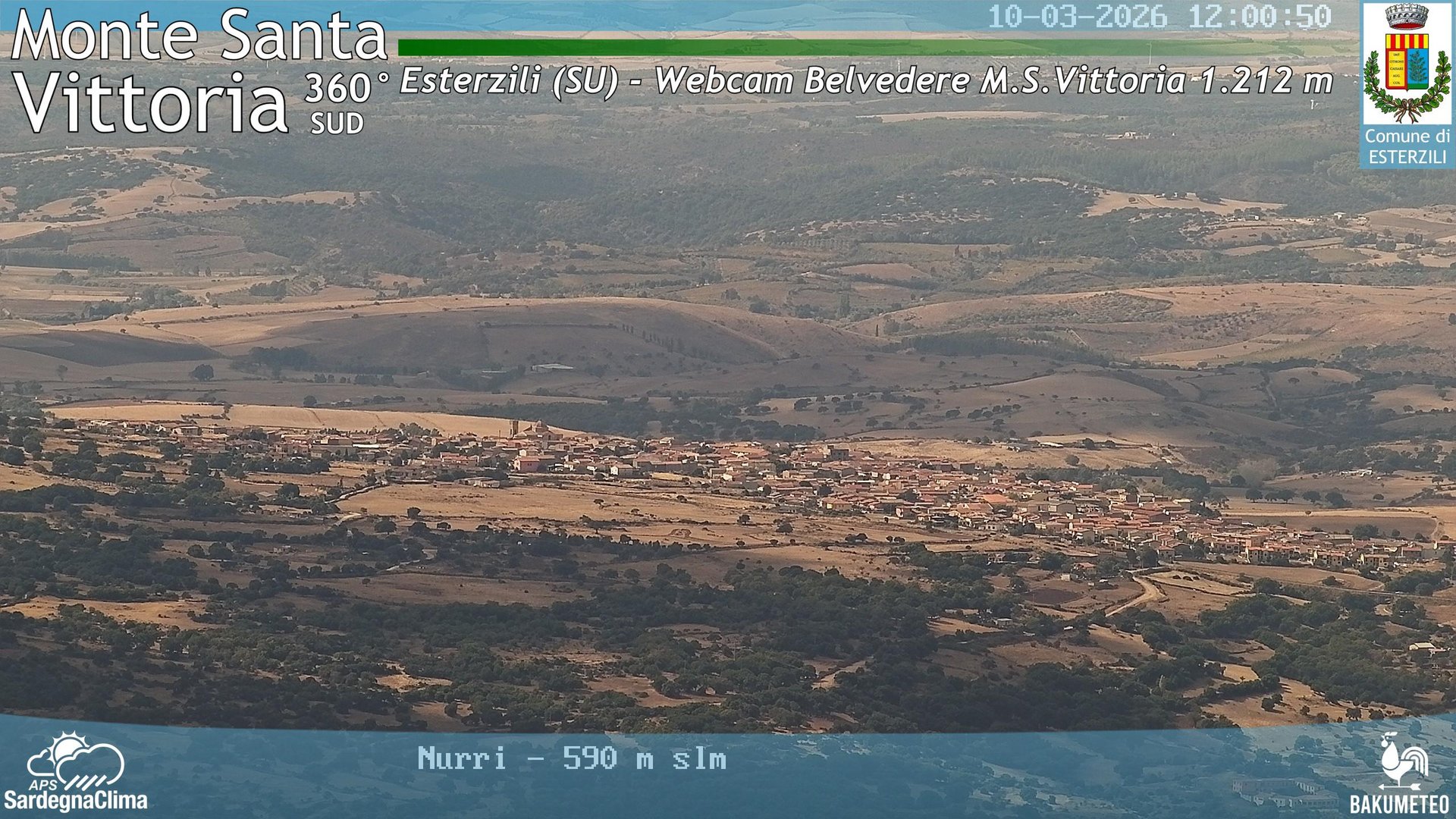 view from Monte Santa Vittoria Sud on 2026-10-03