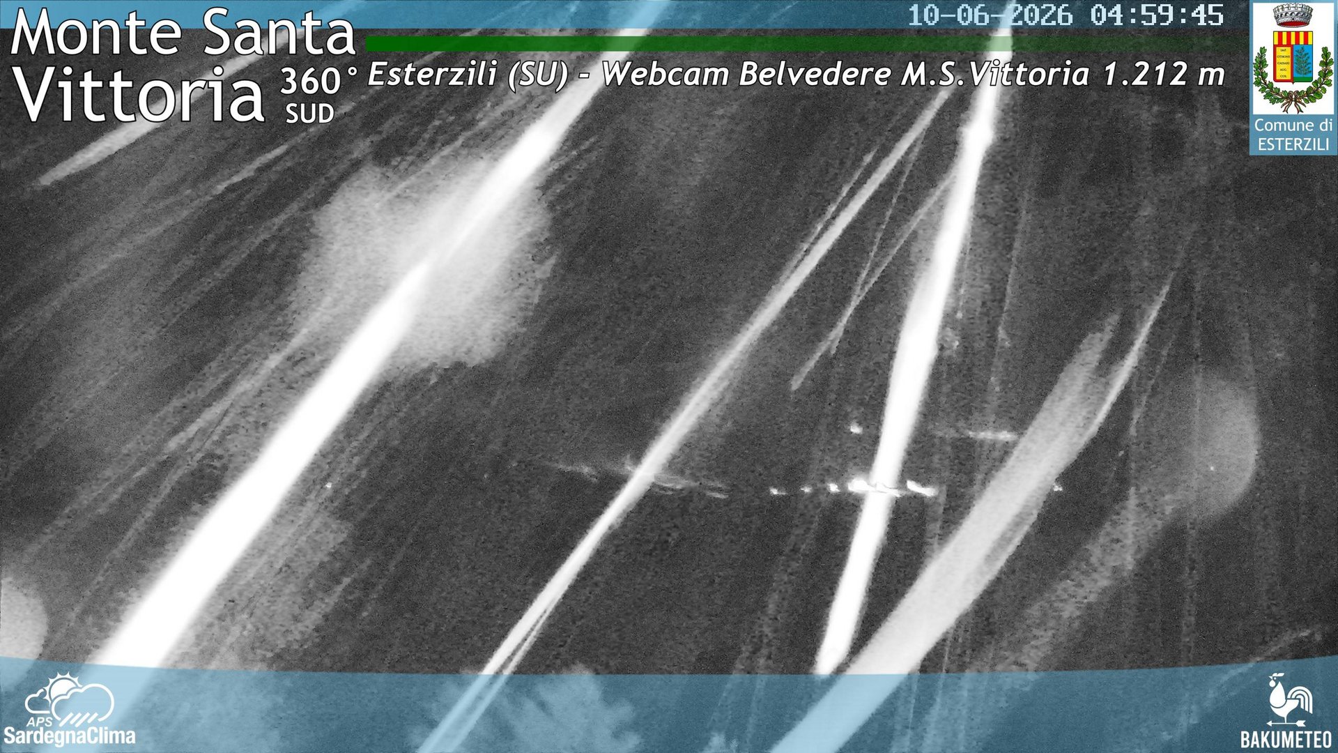 time-lapse frame, Monte Santa Vittoria Sud webcam