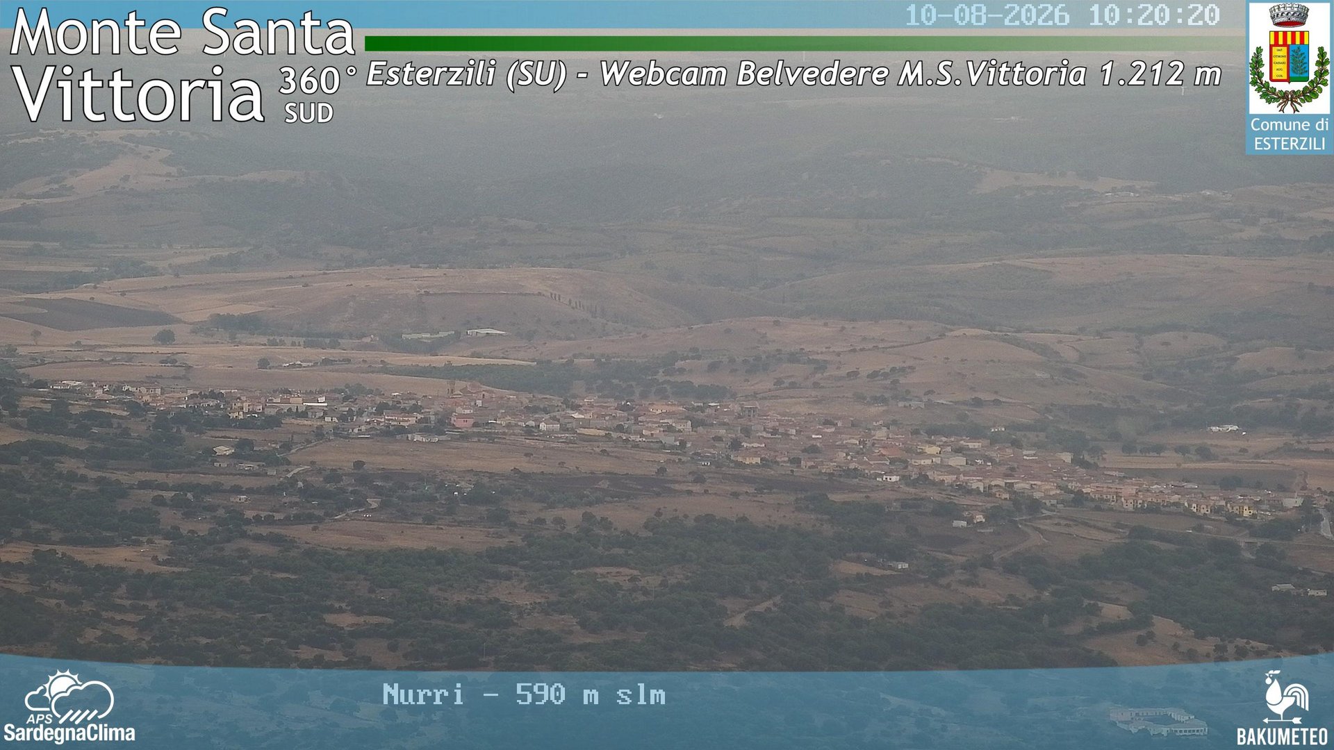 time-lapse frame, Monte Santa Vittoria Sud webcam