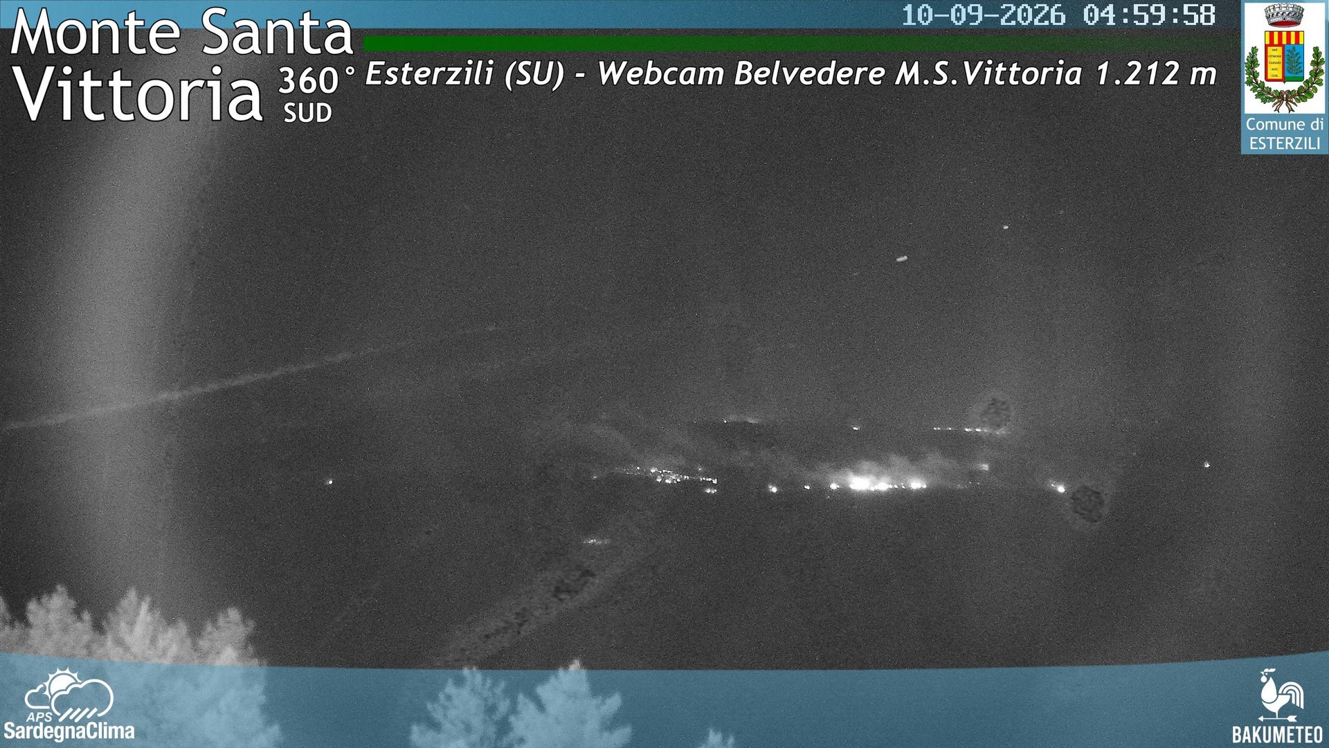 time-lapse frame, Monte Santa Vittoria Sud webcam