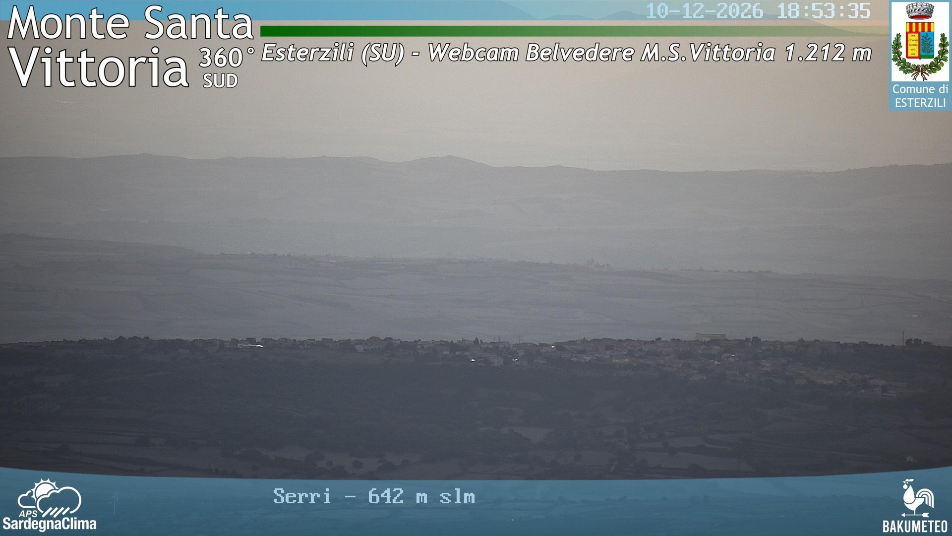 time-lapse frame, Monte Santa Vittoria Sud webcam