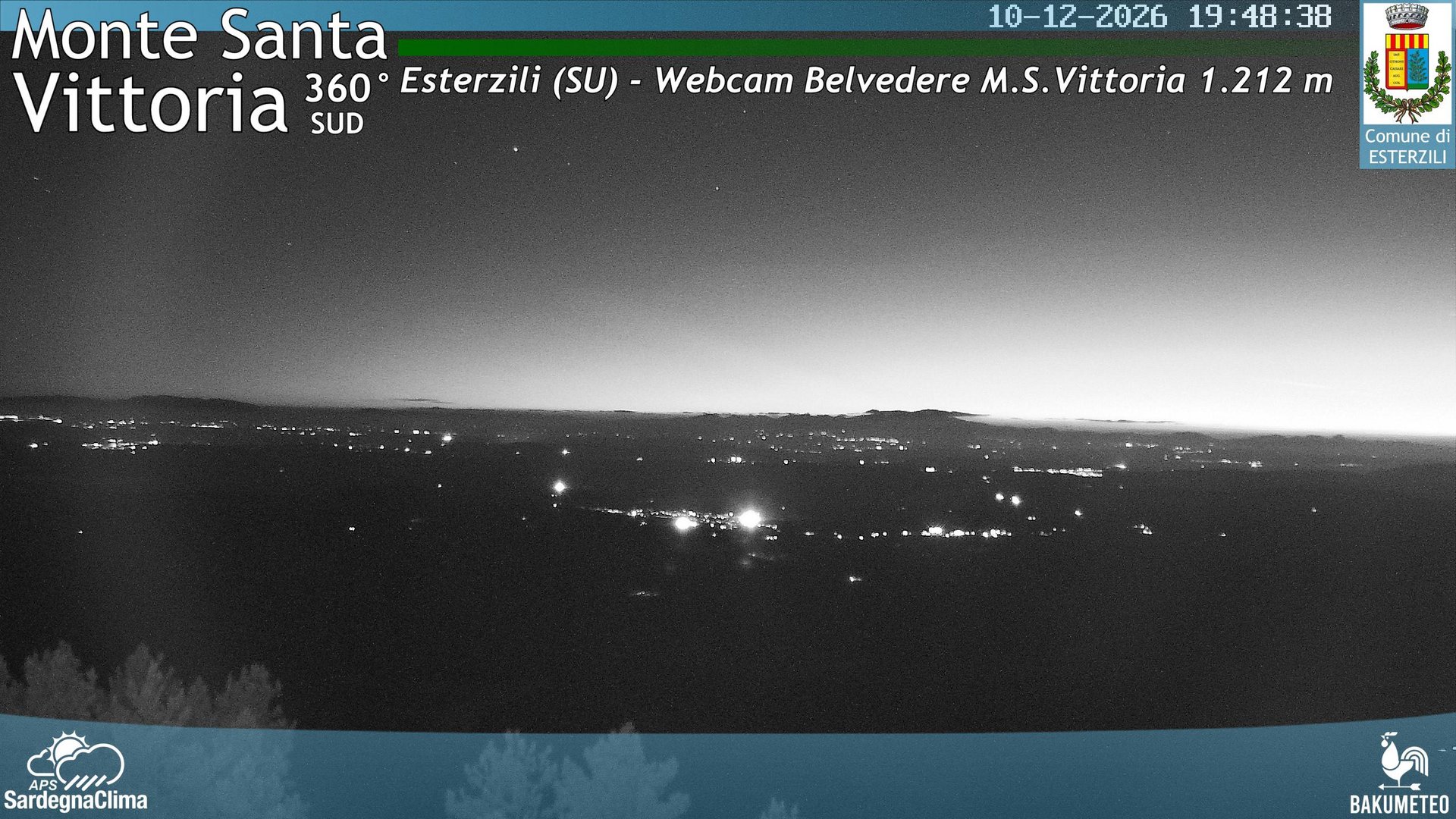 time-lapse frame, Monte Santa Vittoria Sud webcam